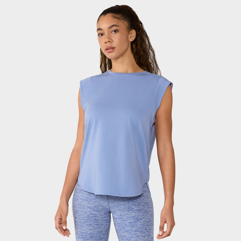 Cap Sleeve Crewneck Tee | Tops > Short Sleeve | Tavi – Tavi Active