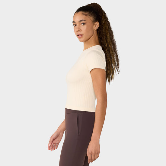Seamless Rib Tee | Tops > Short Sleeve | Tavi – Tavi Active