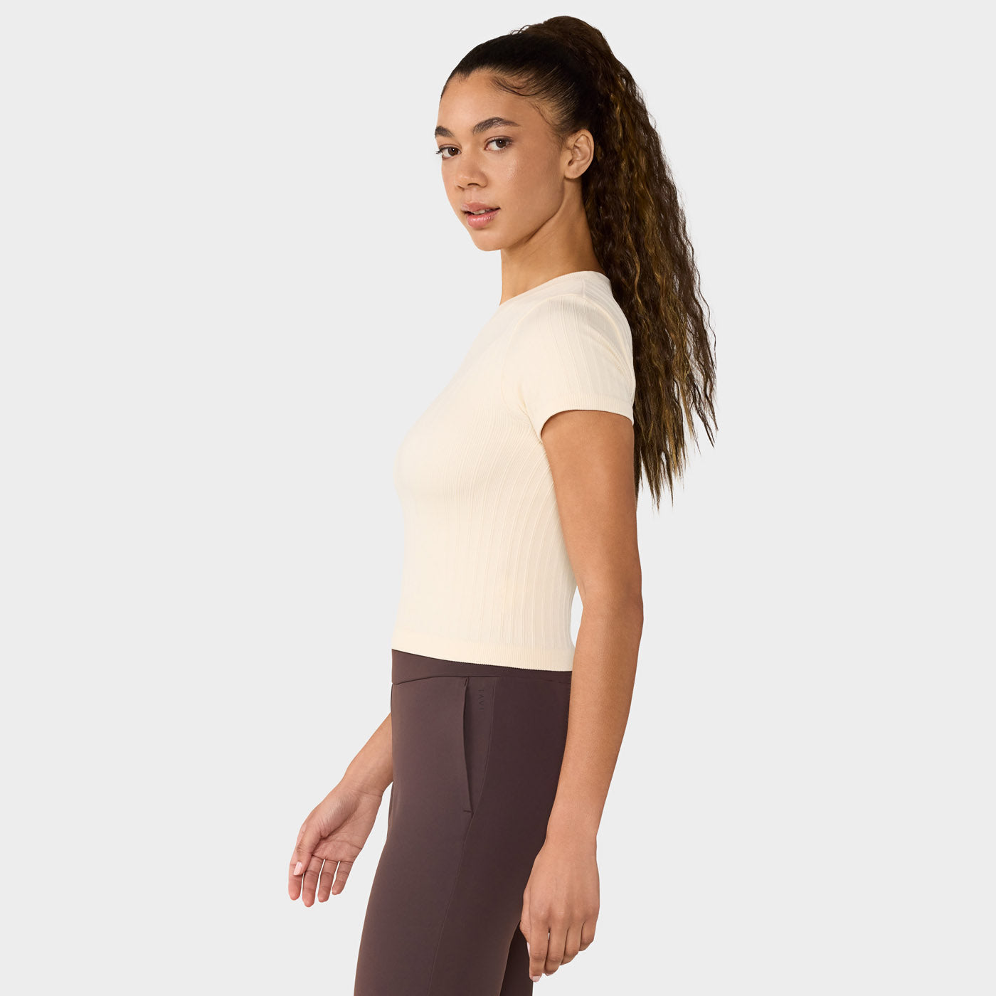 Seamless Rib Tee | Tops > Short Sleeve | Tavi – Tavi Active