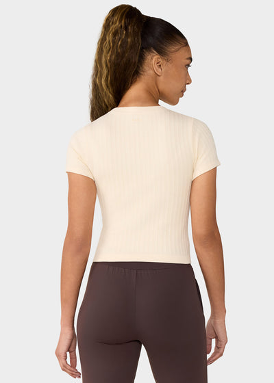 Seamless Rib Tee | Tops > Short Sleeve | Tavi – Tavi Active