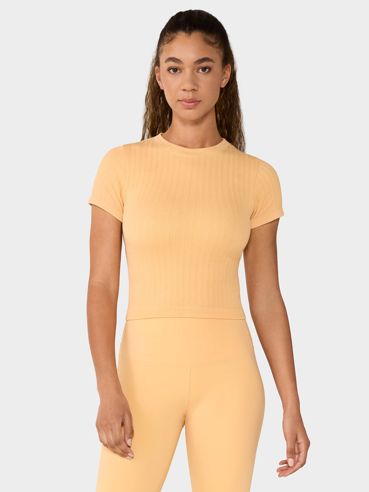 Seamless Rib Tee | Tops > Short Sleeve | Tavi – Tavi Active
