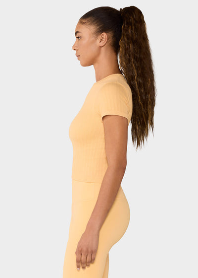 Seamless Rib Tee | Tops > Short Sleeve | Tavi – Tavi Active