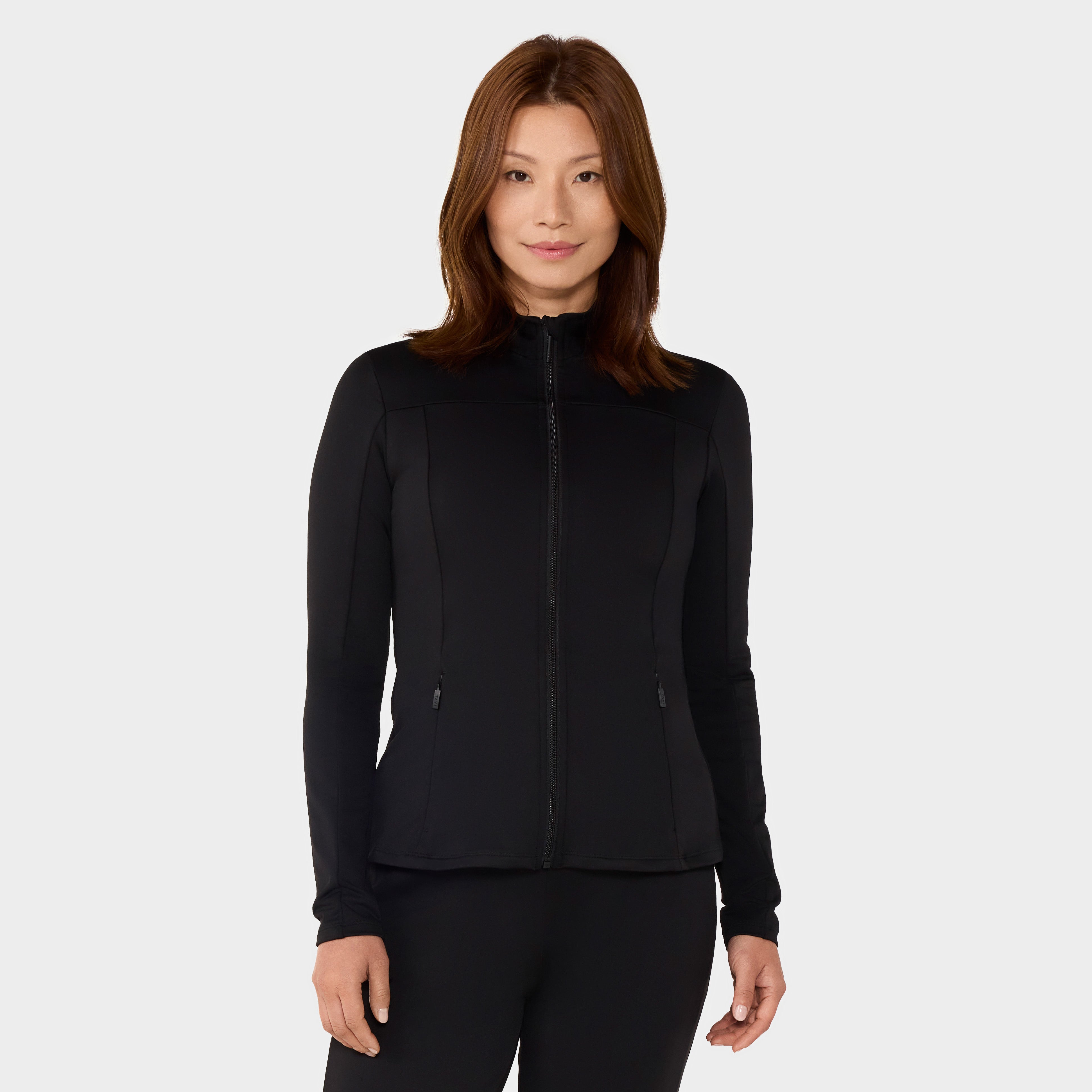Mock Neck Full Zip Jacket | Tops > Jackets | Tavi – Tavi Active