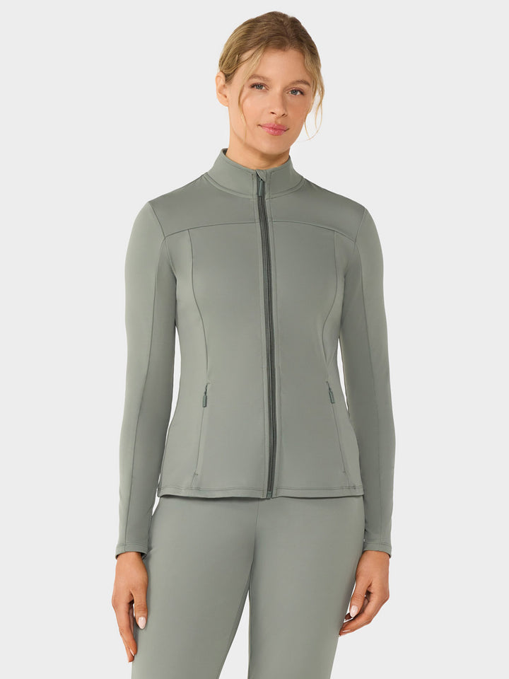 Mock Neck Full Zip Jacket | Tops > Jackets | Tavi – Tavi Active