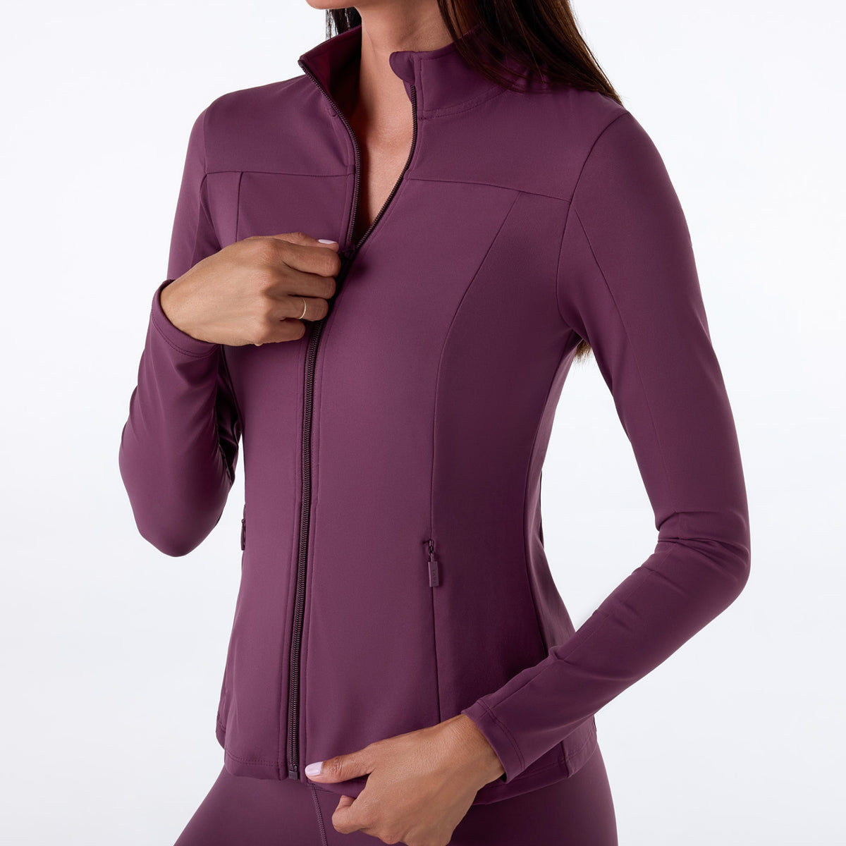 Mock Neck Full Zip Jacket | Tops > Sweaters & Hoodies | Tavi – Tavi Active