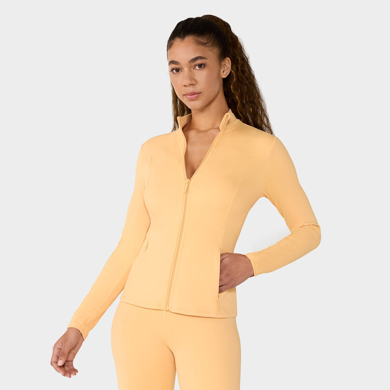 Mock Neck Full Zip Jacket | Tops > Jackets | Tavi – Tavi Active