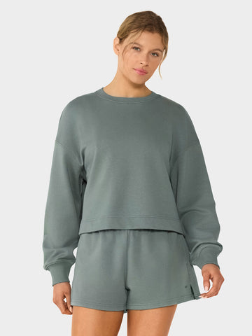 Crewneck French Terry Sweatshirt | Tops > Sweaters & Hoodies | Tavi – Tavi Active