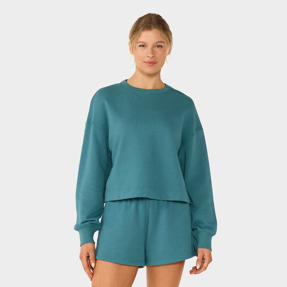 Crewneck French Terry Sweatshirt | Tops > Sweaters & Hoodies | Tavi – Tavi Active