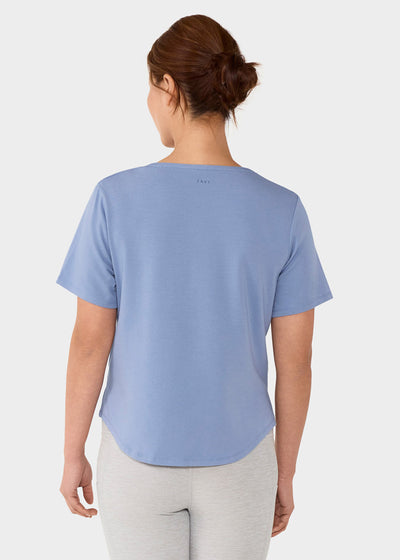 Scoop Neck Vent Tee | Tops > Short Sleeve | Tavi – Tavi Active