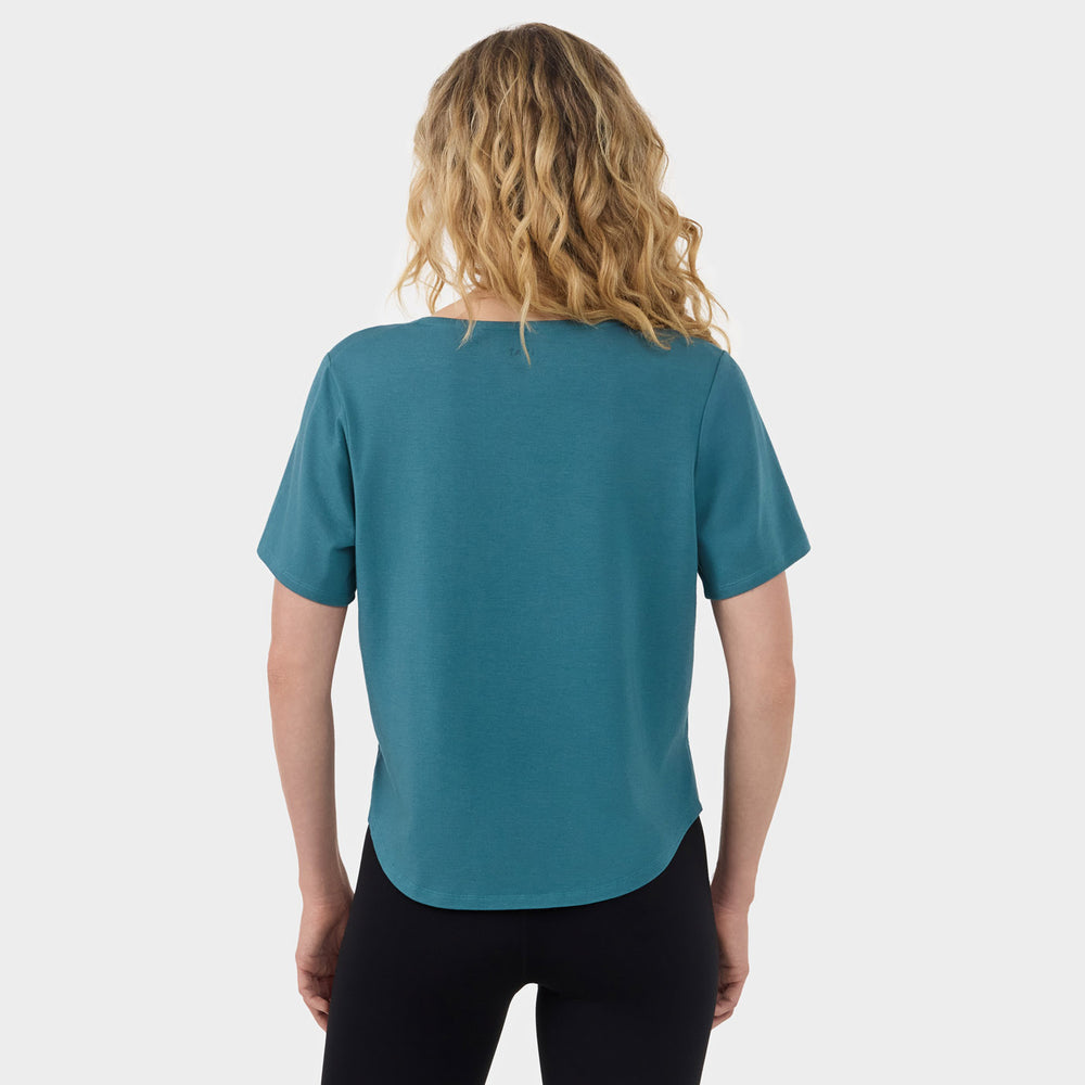 Scoop Neck Vent Tee | Tops > Short Sleeve | Tavi – Tavi Active