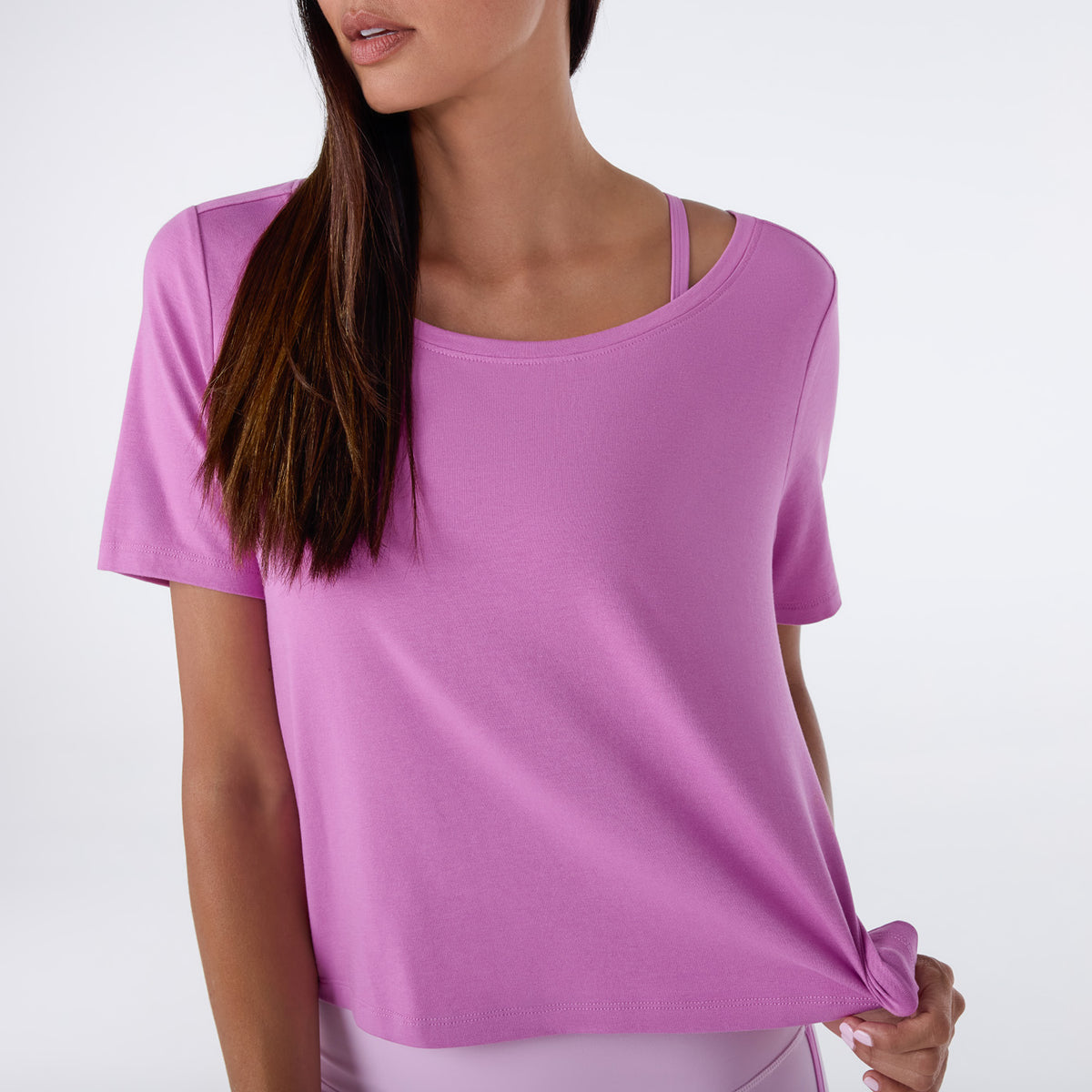 Wide Scoop Neck Tee | Tops > Short Sleeve | Tavi – Tavi Active