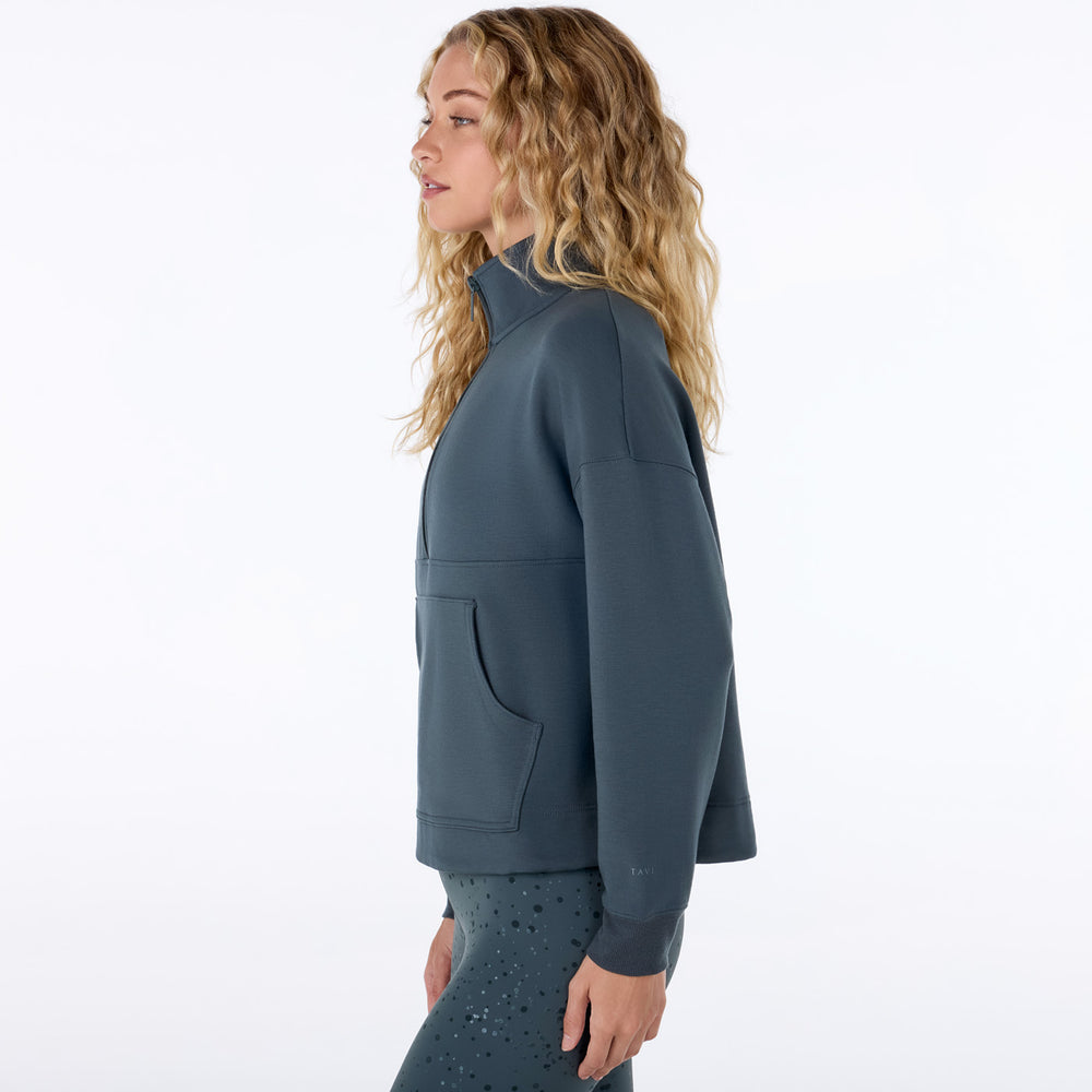 TaviLuxe® Cozy Relaxed Half Zip Sweatshirt | Tops > Sweaters & Hoodies | Tavi – Tavi Active