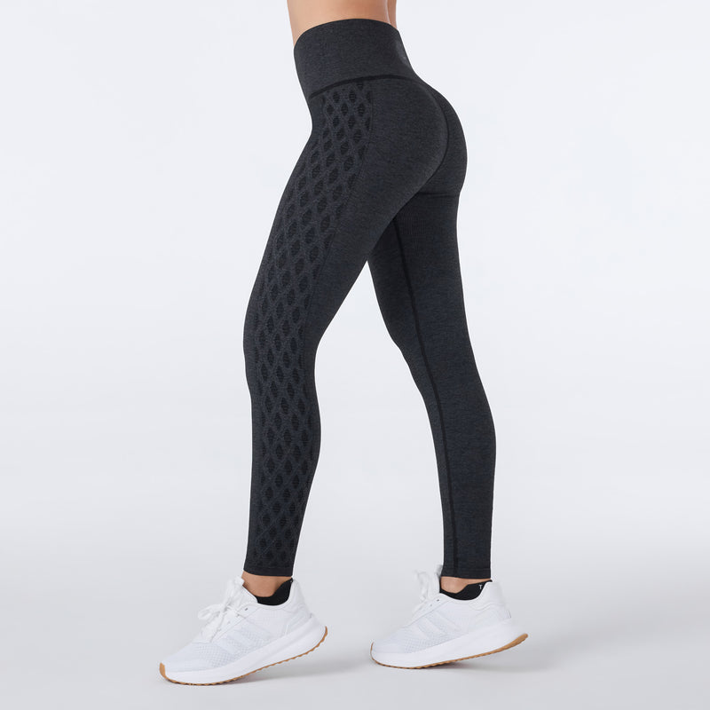 Seamless Diamond Textured 7/8 Leggings | Bottoms > Leggings | Tavi – Tavi Active