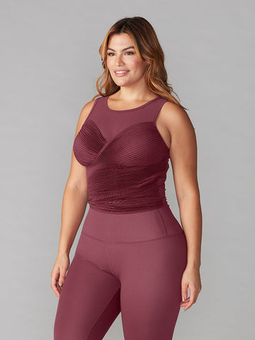 # Pleated Bra Tank * | Tops > Tanks | Tavi – ToeSox | Tavi | Vooray