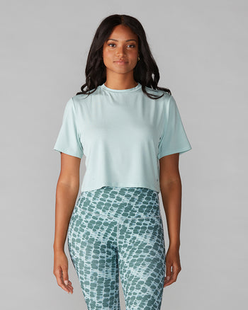 # Crop Tee * | Tops > Short Sleeve | Tavi – ToeSox | Tavi | Vooray