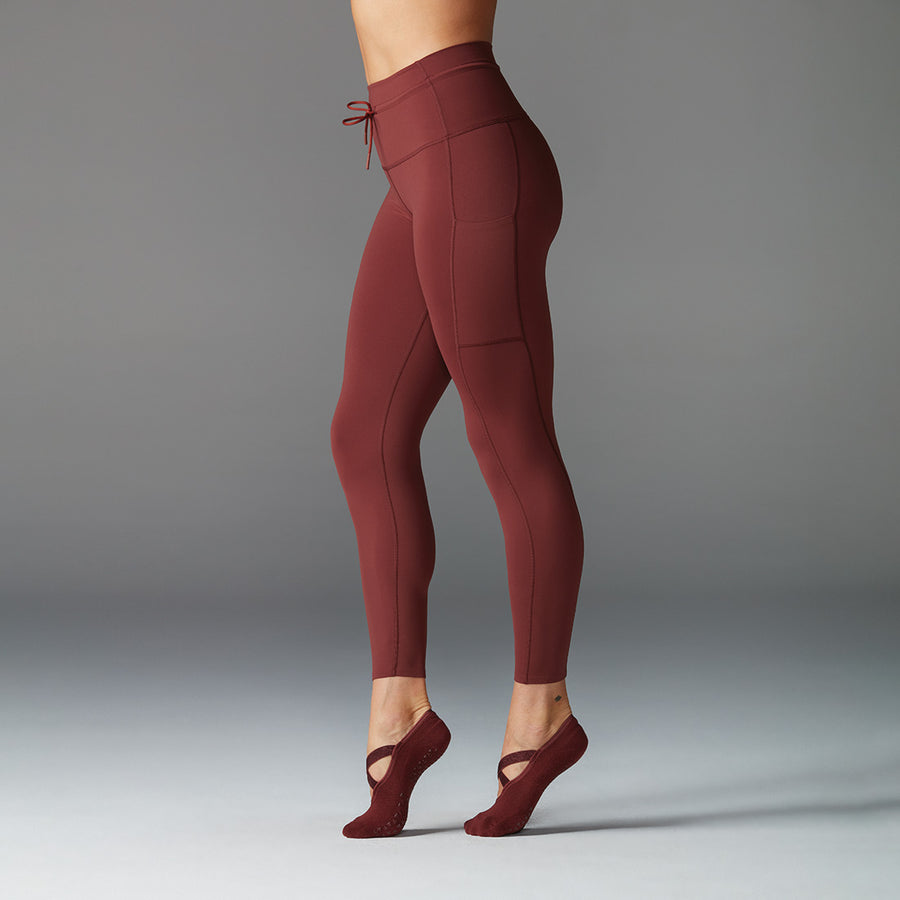 # 7/8 Tie Waist Pocket Leggings * | Bottoms > Leggings | Tavi – ToeSox | Tavi | Vooray