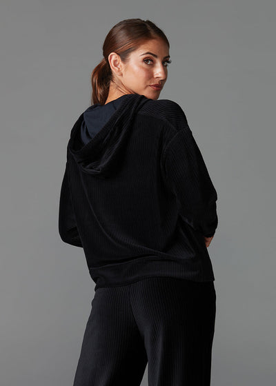 # Brushed Rib Pullover Hoodie * | Tops > Sweaters & Hoodies | Tavi – ToeSox | Tavi | Vooray