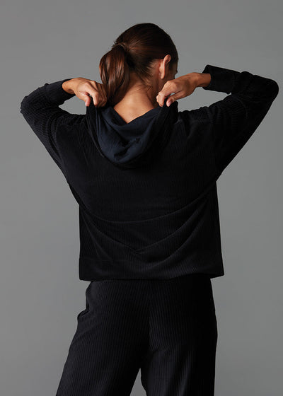 # Brushed Rib Pullover Hoodie * | Tops > Sweaters & Hoodies | Tavi – ToeSox | Tavi | Vooray