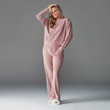 Brushed Rib Pullover Hoodie