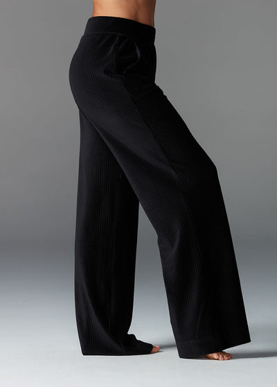 # Wide Leg Brushed Rib Pant * | Bottoms > Pants | Tavi – ToeSox | Tavi | Vooray