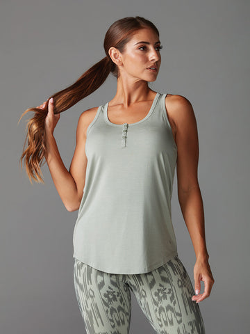 # Classic Henley Tank * | Tops > Tanks | Tavi – ToeSox | Tavi | Vooray