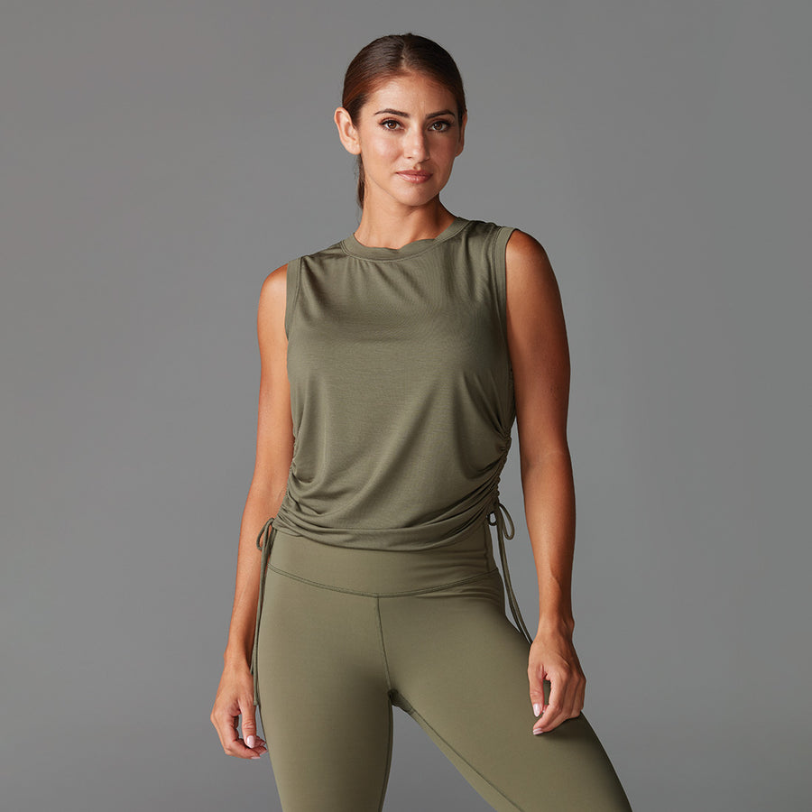 Crop Side Tie Tank