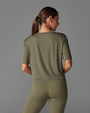 # Crop Tee * | Tops > Short Sleeve | Tavi – ToeSox | Tavi | Vooray