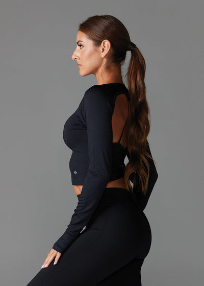 # Favorite Long Sleeve Crop Tee * | Tops > Long Sleeve | Tavi – ToeSox | Tavi | Vooray