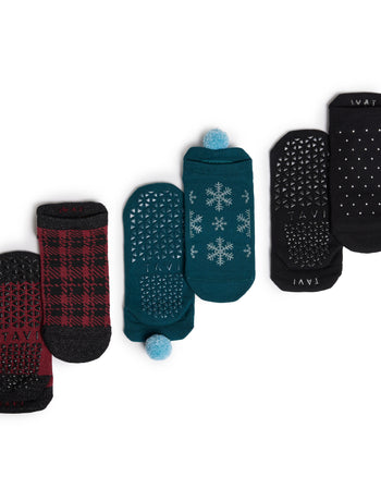 # Savvy 3 Pack Grip Socks * | | Tavi – ToeSox | Tavi | Vooray