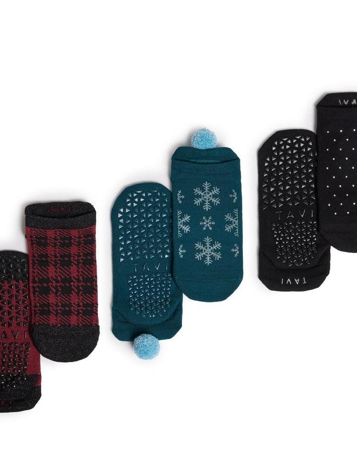 Savvy 3 Pack Grip Socks | | Tavi – ToeSox | Tavi | Vooray