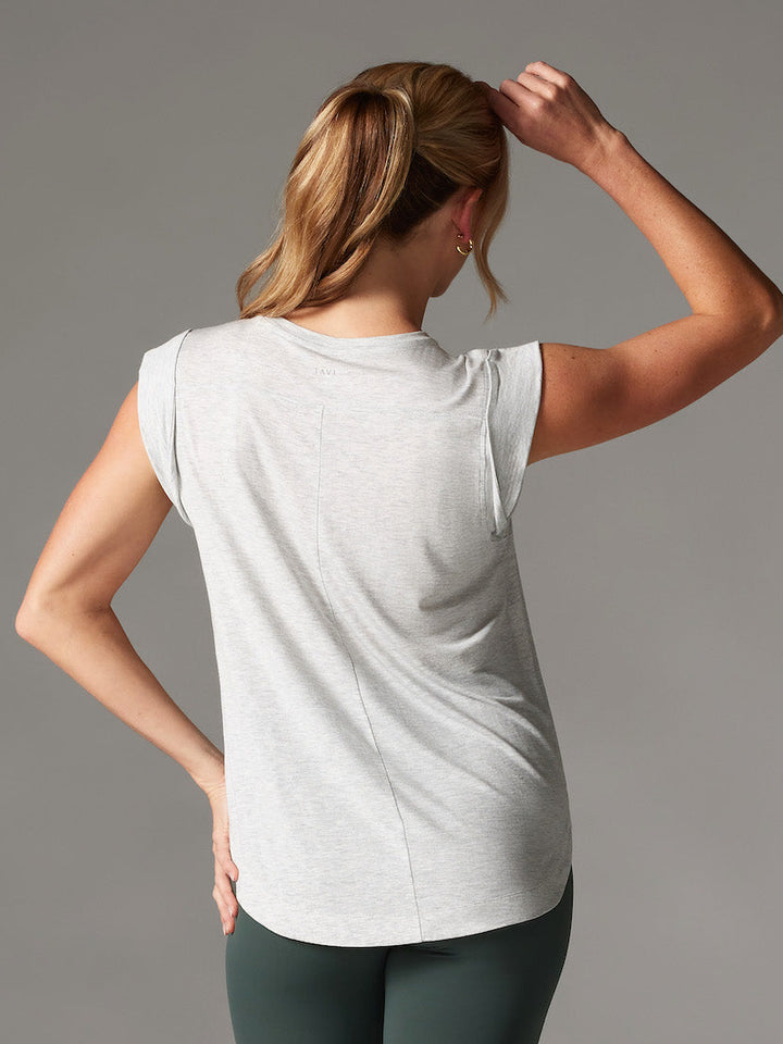 TaviLuxe® Cap Sleeve Muscle Tee | Tops > Tanks | Tavi – Tavi Active