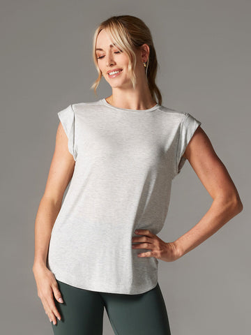 TaviLuxe® Cap Sleeve Muscle Tee | Tops > Tanks | Tavi – Tavi Active