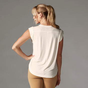 TaviLuxe® Cap Sleeve Muscle Tee | Tops > Tanks | Tavi – ToeSox | Tavi | Vooray