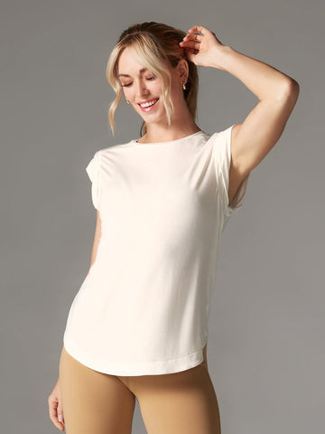 TaviLuxe® Cap Sleeve Muscle Tee | Tops > Tanks | Tavi – Tavi Active