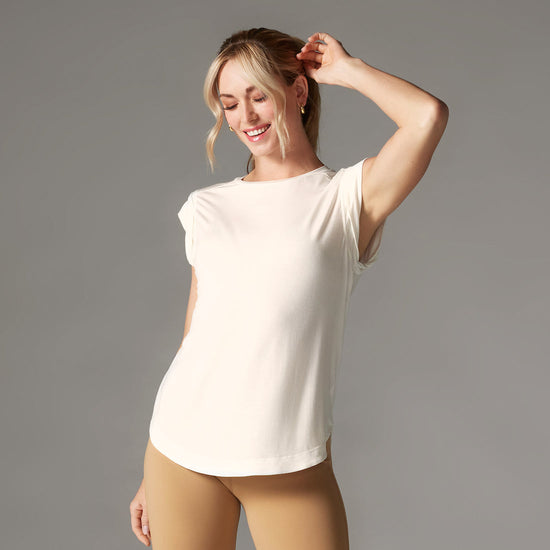 TaviLuxe® Cap Sleeve Muscle Tee | Tops > Tanks | Tavi – Tavi Active