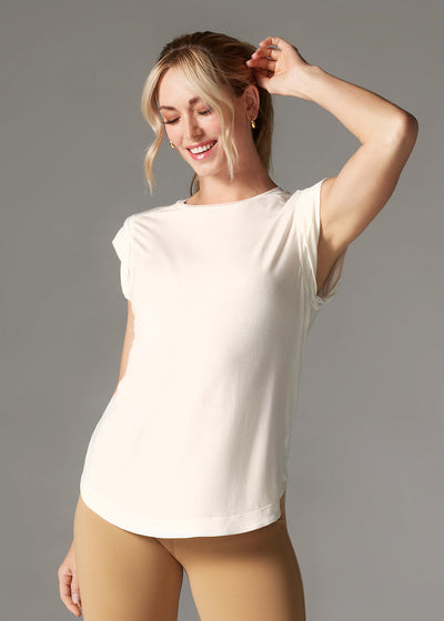 Cap Sleeve Muscle Tee | Tops > Tanks | Tavi – Tavi Active