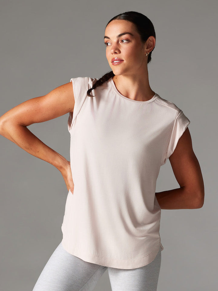 TaviLuxe® Cap Sleeve Muscle Tee | Tops > Tanks | Tavi – Tavi Active
