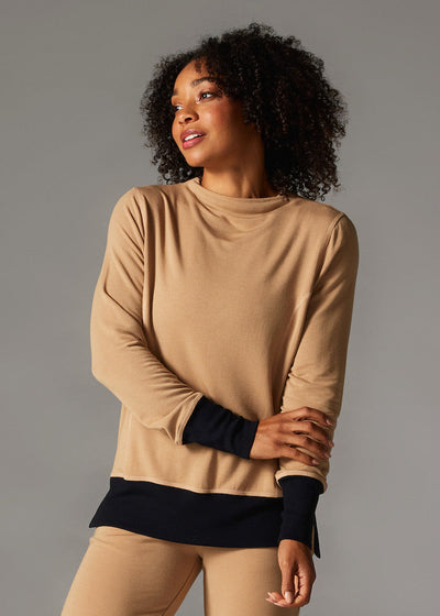 Cozy Funnel Neck Sweatshirt | Tops > Sweaters & Hoodies | Tavi – Tavi Active