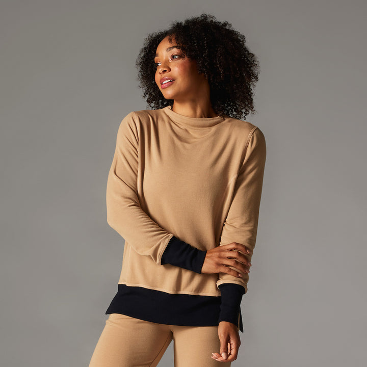 TaviLuxe® Cozy Funnel Neck Sweatshirt | Tops > Sweaters & Hoodies | Tavi – ToeSox | Tavi | Vooray