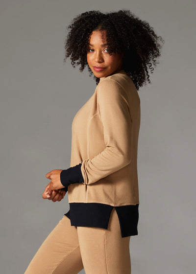 Cozy Funnel Neck Sweatshirt | Tops > Sweaters & Hoodies | Tavi – Tavi Active