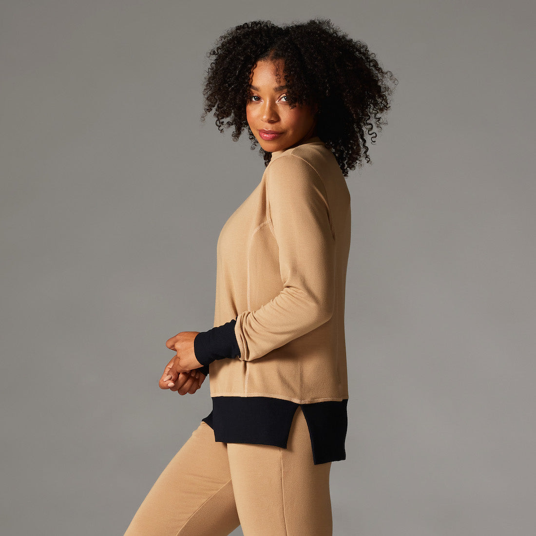 TaviLuxe® Cozy Funnel Neck Sweatshirt | Tops > Sweaters & Hoodies | Tavi – Tavi Active