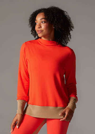 Cozy Funnel Neck Sweatshirt | Tops > Sweaters & Hoodies | Tavi – Tavi Active