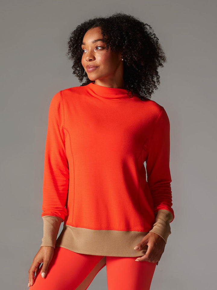 TaviLuxe® Cozy Funnel Neck Sweatshirt | Tops > Sweaters & Hoodies | Tavi – Tavi Active