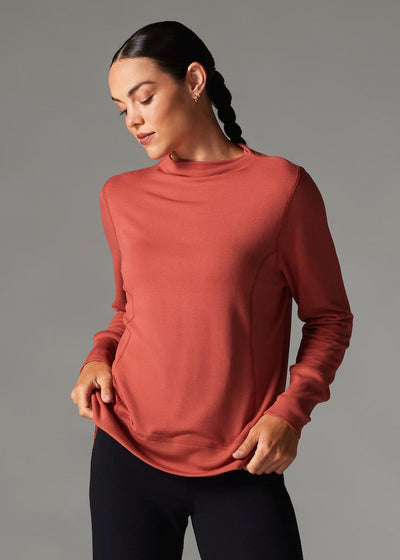 Cozy Funnel Neck Sweatshirt | Tops > Sweaters & Hoodies | Tavi – Tavi Active