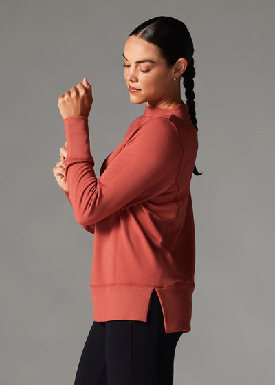 Cozy Funnel Neck Sweatshirt | Tops > Sweaters & Hoodies | Tavi – Tavi Active