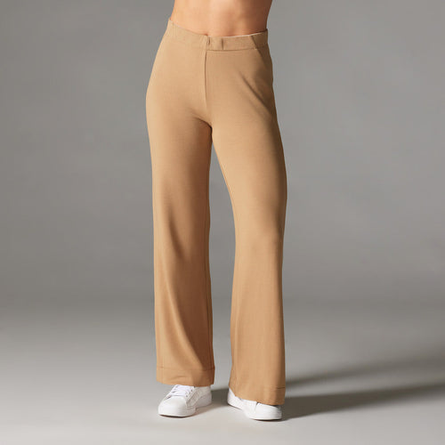 TaviLuxe® Cozy Luxe Wide Leg Pant - Camel – Tavi Active