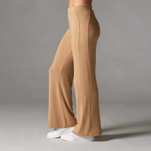 TaviLuxe® Cozy Luxe Wide Leg Pant - Camel – Tavi Active