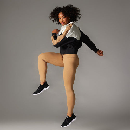 Tavi High Waisted Leggings - Camel Houndstooth | Sale – Camel