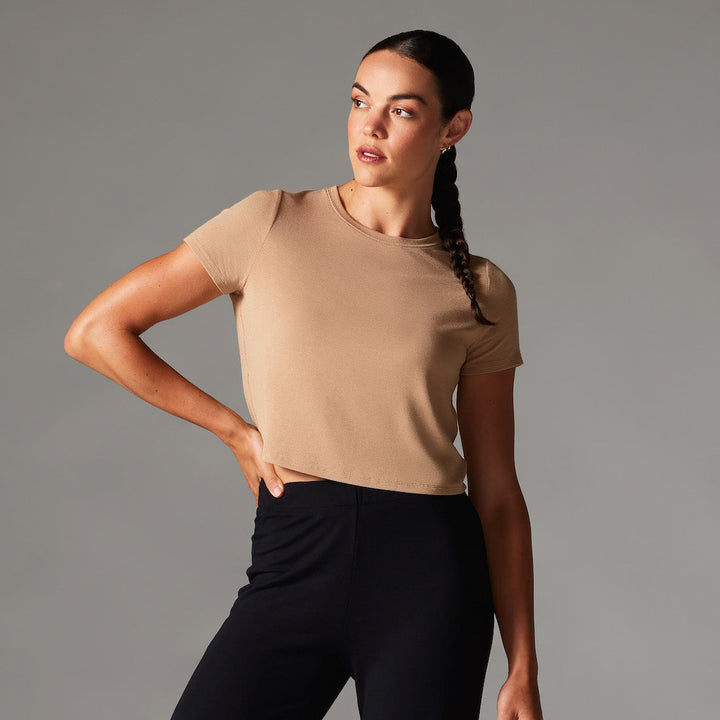 Ribbed Tee * | Tops > Short Sleeve | Tavi – ToeSox | Tavi | Vooray
