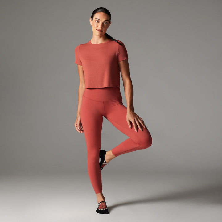 Ribbed Tee * | Tops > Short Sleeve | Tavi – ToeSox | Tavi | Vooray